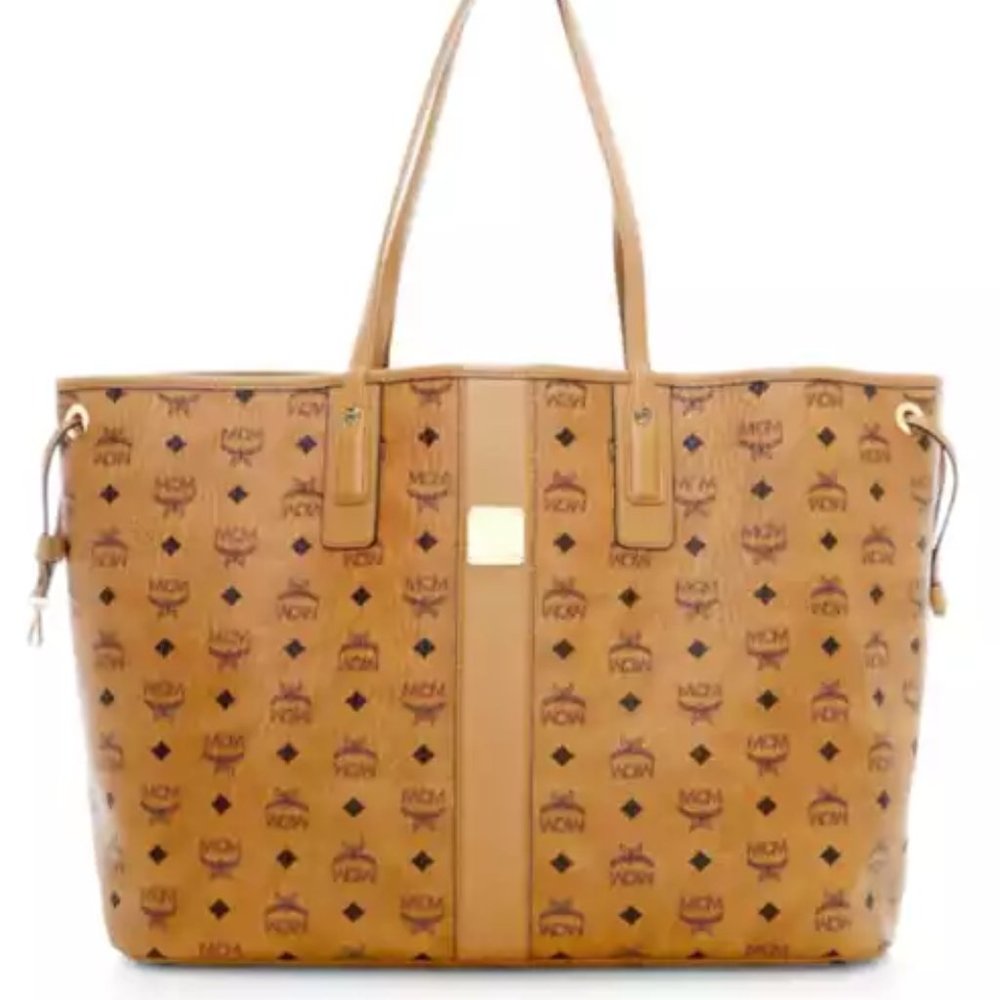 MCM Liz Reversible Large Tote-Cognac